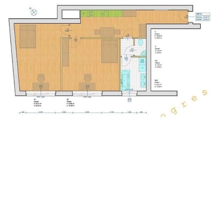 Apartament Grossraeumig Und Zentral Inklusive Parkplatz *